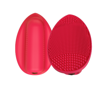 Mini facial cleanser brush with iron shaped