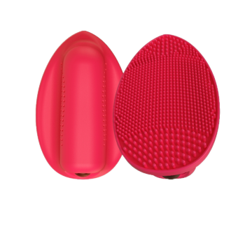 Mini facial cleanser brush with iron shaped